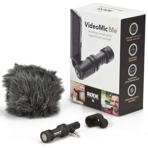 Micro shotgun Rode Videomic me cho điện thoại